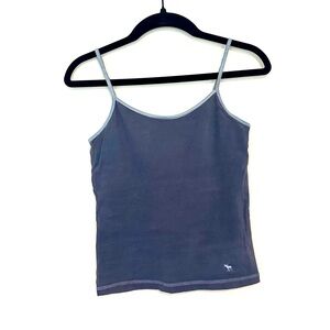 Vintage Abercrombie Blue Fitted Camisole with Built in Bra